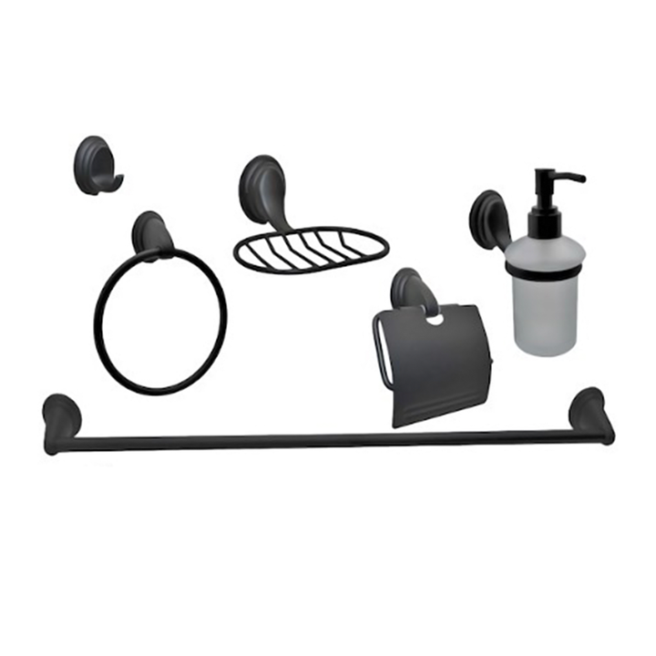 SET ACCESORIO DE BAÑO NOTTE 6 PIEZAS
