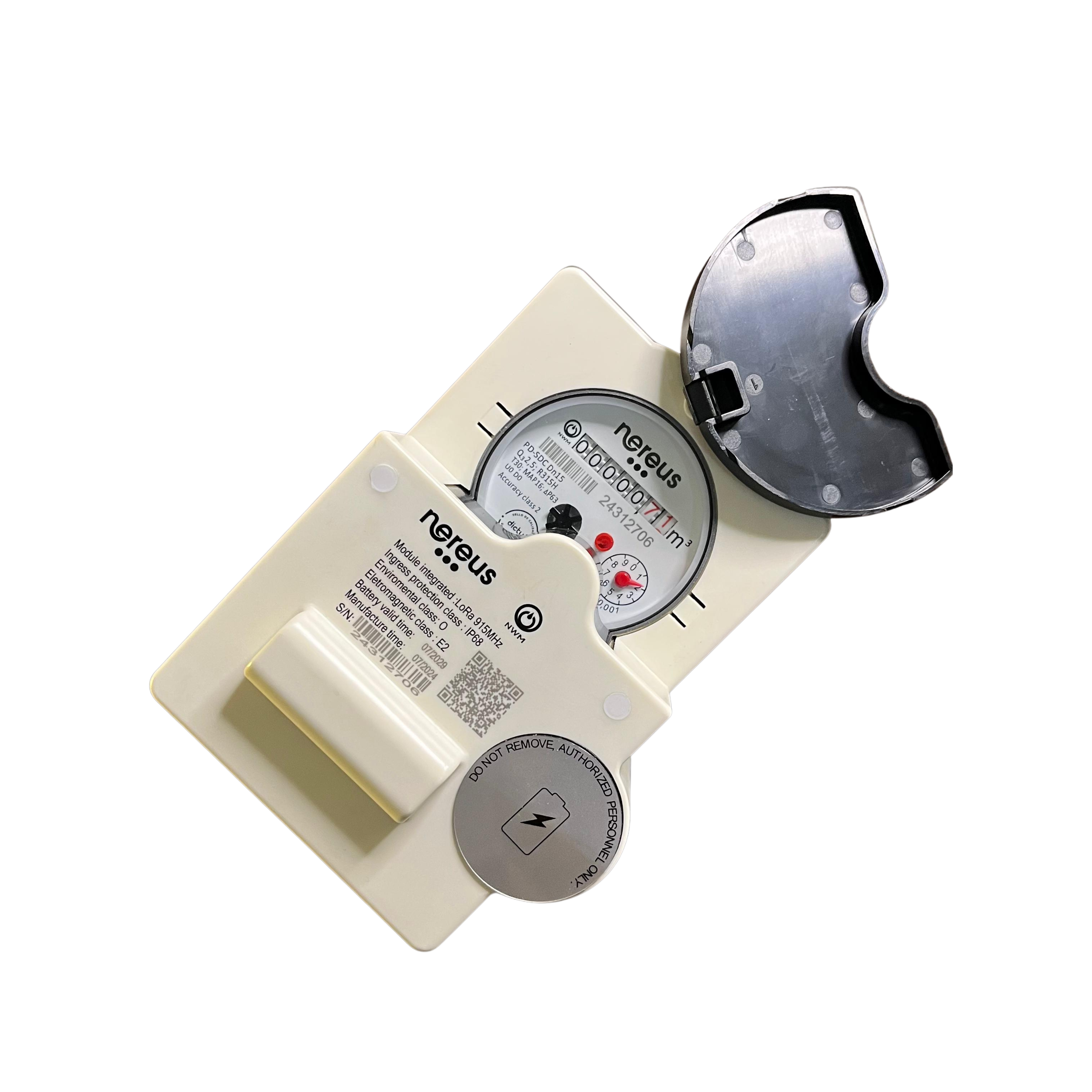 Medidor PD-SDC 1/2 - 3/4 Acero Vidrio RD con Valvula de Corte