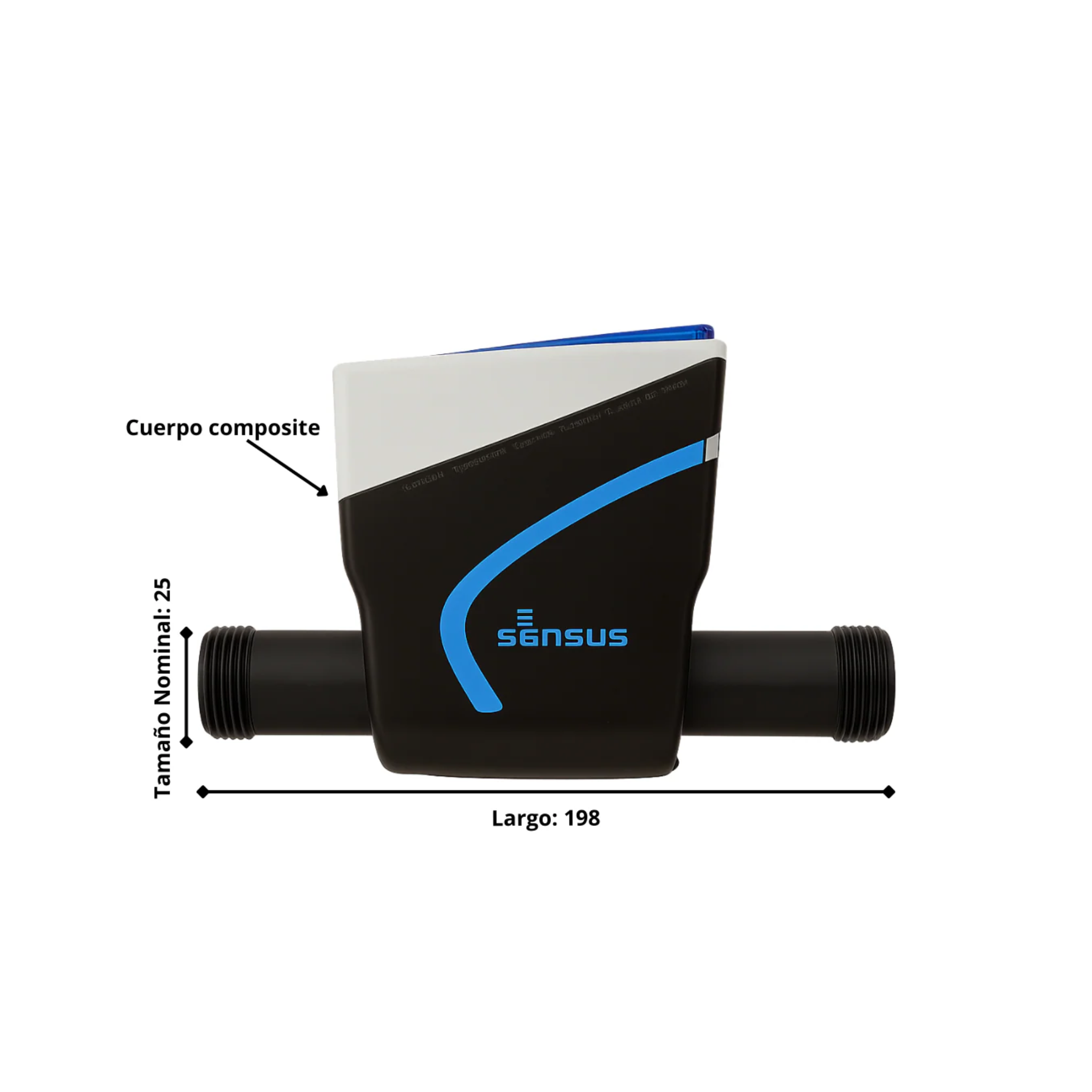 Medidor Estático Sensus iPERL 1–1/2 R800 (PN16)