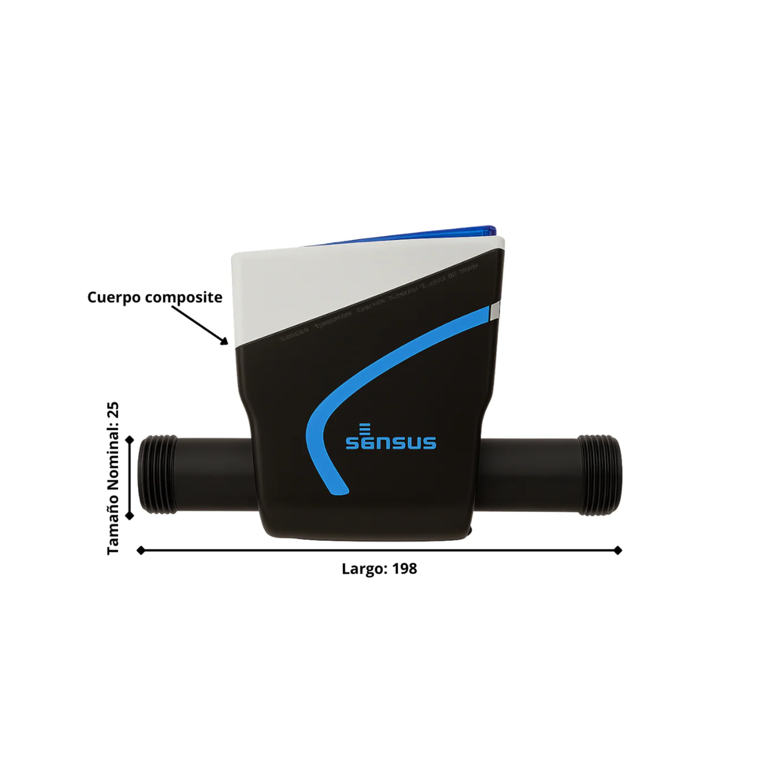 Medidor Estático Sensus iPERL 1–1/2 R800 (PN16)