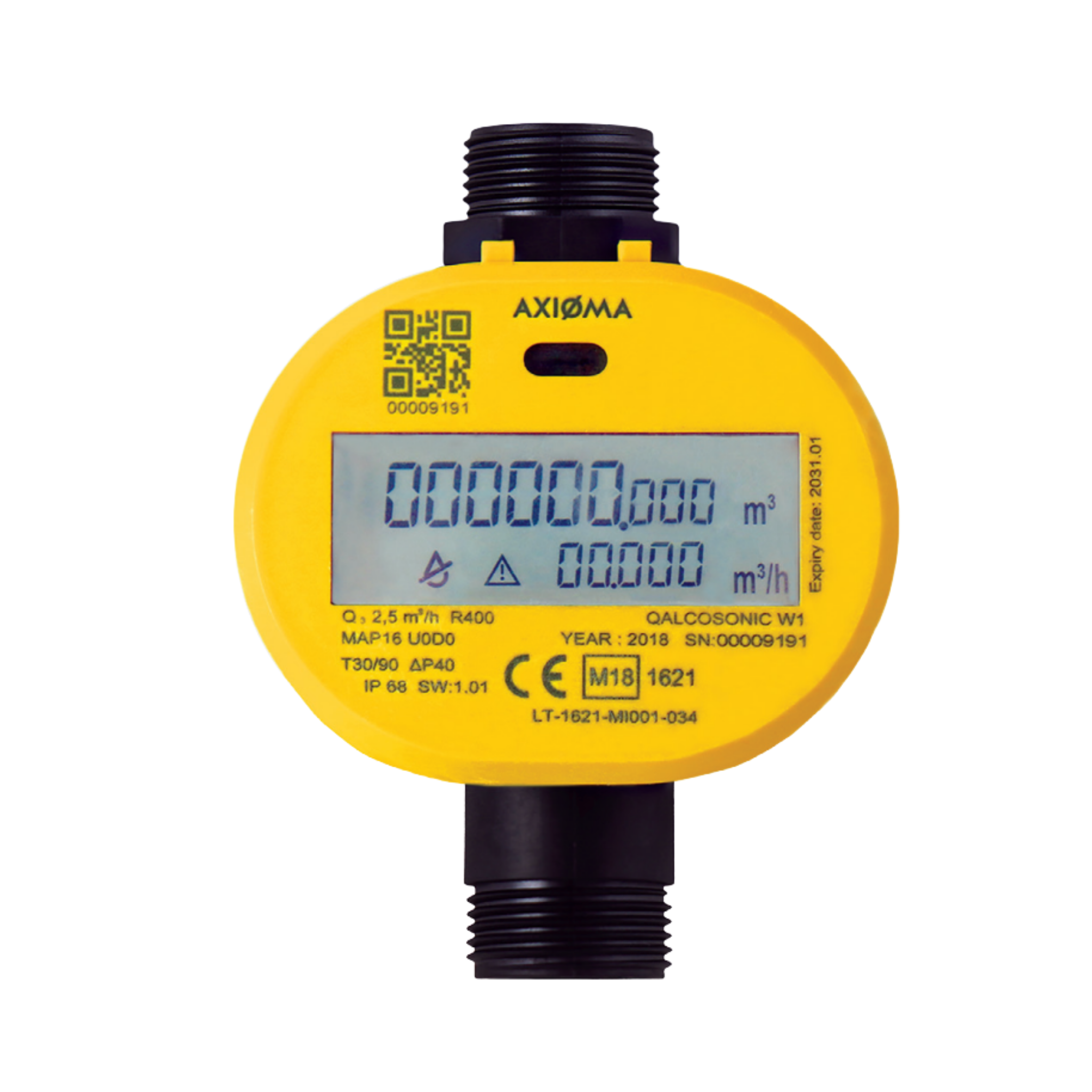 Medidor Ultrasónico Nereus 1/2 - 3/4 R800 (QALCOSONIC W1)