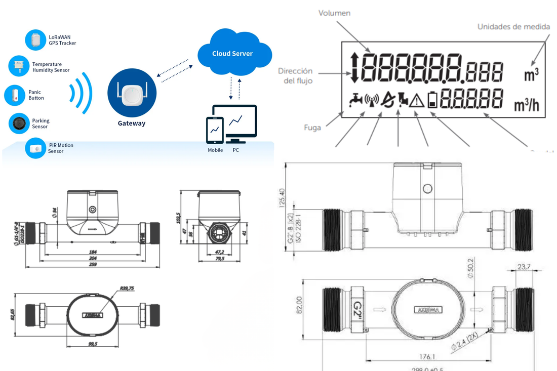 Medidor Ultrasónico Nereus 1/2" R800 (QALCOSONIC W1)