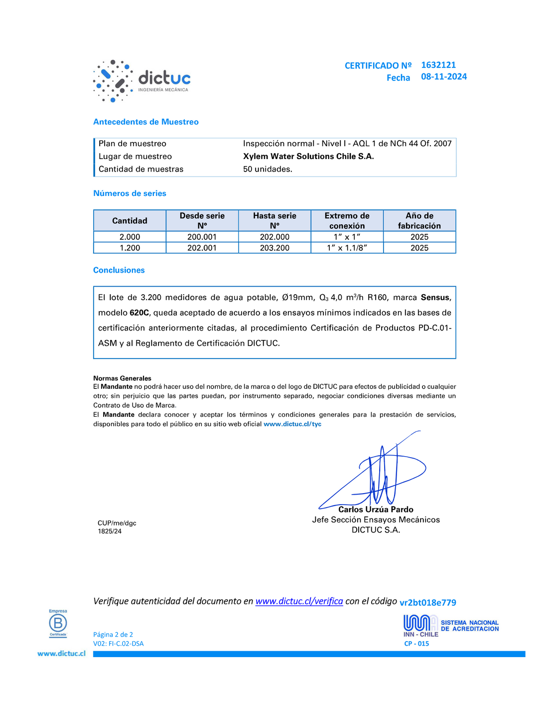 Medidor de Agua Potable Sensus Certificado Composite Modelo 620C y 620MC de Precisión R160